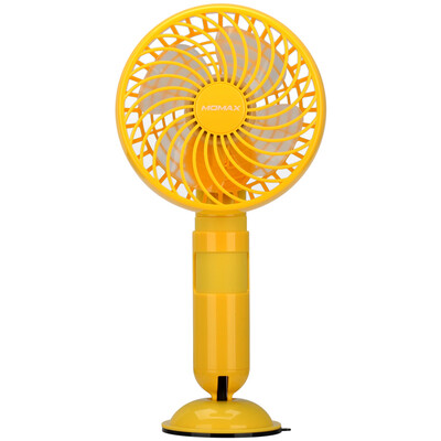 

MOMAX MOMAX IF1 two-in-one emergency mobile power fan charging small fan USB fan 2500mAH emergency charge yellow