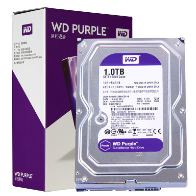 

Western Digital WD Purple Disk 1TB SATA6Gbs 64M Monitoring Hard Disk WD10EJRX