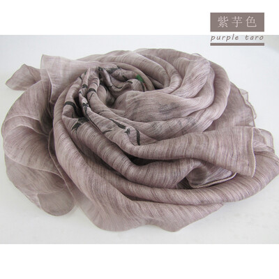 

Genuine orangefox Silk cashmere printed Chinese scarf 1
