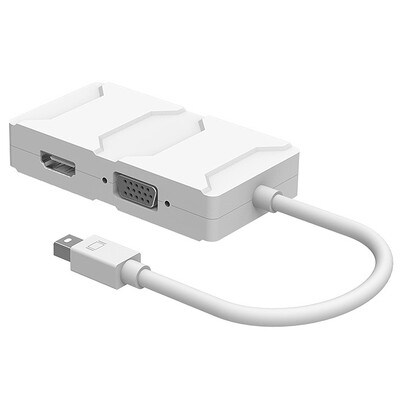 

BIAZE Mini DisplayPort для VGA / HDMI / DVI трехконтактный конвертер Apple Mini DP адаптер молнии интерфейса HD для проектора ZH8-2K