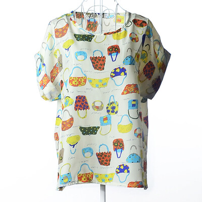 

Summer Floral Blouse T Shirt Women short Sleeve Tops Chiffon Shirts Blouses Small Flower Blusas Femininas