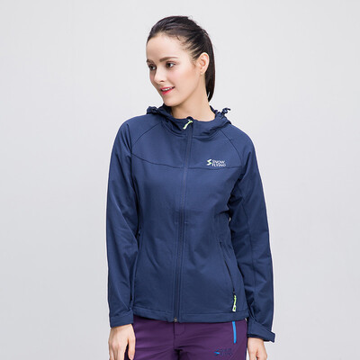 

Snow flying outdoors autumn and winter women breathable stretch walking speed dry jacket clothing coat coat A1621FY022 mine blue | 5010 L