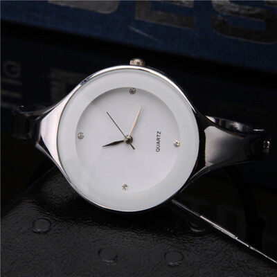 

2017 Fashion Women Watch Luxury Brand Stainless Steel Bangle Watch Quartz Simple Casual Female Rhinestone WristWatch Clock