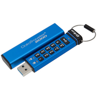 

Кингстон (Kingston) DataTraveler 2000 64GB Скорость чтения USB3.1 U-шифрование диска 120MB / s