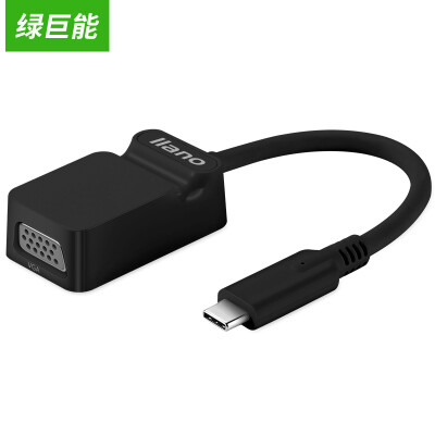 

Green Cano Type-C to VGA Converter Apple Accessories New Macbook pro Projection USB-C Adapter Dock HD Video Converter Black