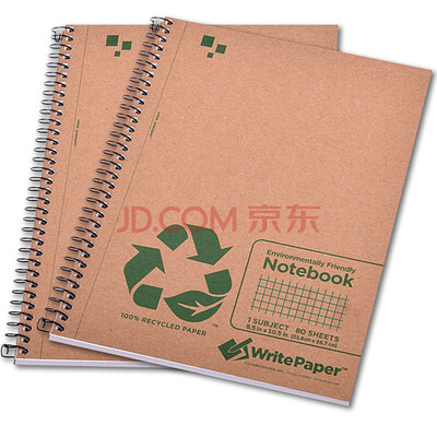 

Kaiser KAISA Kraft Cardboard Cover Coil Notebook American A4 Genuine Notepad 2 Pack 80