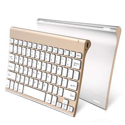 

World (BOW) HW086C home office metal rechargeable wireless keyboard gold