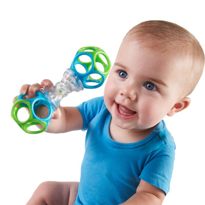 

Oball Aobo American brand newborn children baby baby toys 0-1 years old puzzle educational early childhood rattles children holding the ball - Aobo dumbbell KIIC81107