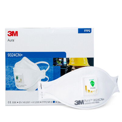 

3M anti-haze masks 9324CN FFP2 anti-fog haze dust PM25 riding industrial dust men&women mask KN95 with breathing valve 10 box