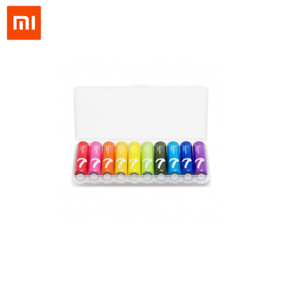 

10 pcs Xiaomi ZI7 Alkaline Battery 15V Rainbow AAA Primary Batteries LR03 AM-4 Pilha Seca for MP3 Flashlight Radio Walkman