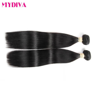 

7A Unprocessed Virgin Hair Malaysian Human Hair Extensions Straight Virgin 2 Bundles deals No tangle No shedding Free Shipping