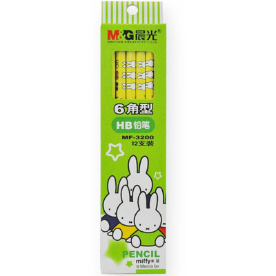 

Утренний свет (M & G) MF3200 Miffy HB гексагональный деревянный карандаш 12 с зеленым