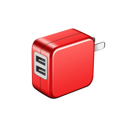 

Machine music dual USB charger plug phone fast charge adapter 3C certification 5V 21A iPhone 7 millet Huawei Samsung Android mobile phone general L-207 Chinese red