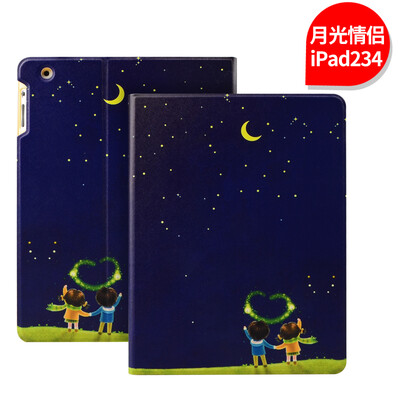 

iPad4 Case ipad3 Чехол ipad2 Tablet PC Leather Sleeve Cartoon Sleeping All-Inclusive Case