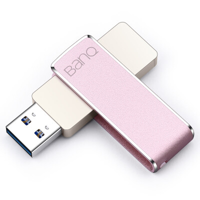 

banq F50 32GB USB3.0 цельнометаллический 360-градусный вращающийся высокоскоростной U диск розовое золото