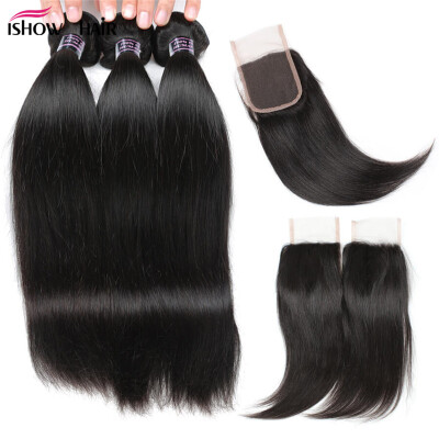 

Peruvian Virgin Hair Straight With Closure 4Bundles Peruvian Straight Hair With Closure 7A Unprocessed Cheap Human Hair Weave