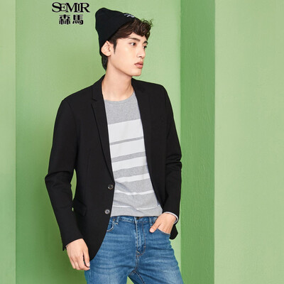 

Semir casual wear male 2017 autumn men's suits small suit jacket Korean version of the single West 13316111101 black