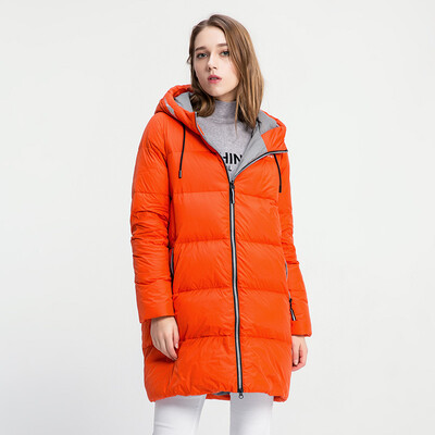 

Snow Flying Winter Down Jacket Women&39s Long Hooded Jacket Candy Color A1621YY252 Moisturizer 8145
