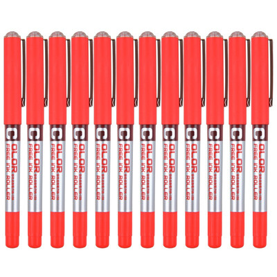 

Snow snowhite 038mm color straight-type signature pen set red 12 box PVN-159