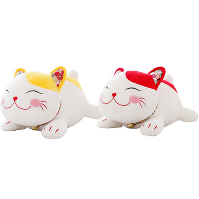 

Лаки бамбук синей кошки куклы кукла LB02 части установлены чучелами игрушки активированного кошка мешок угля автомобиль углерод запах кукла украшение (красный + желтая) 18см