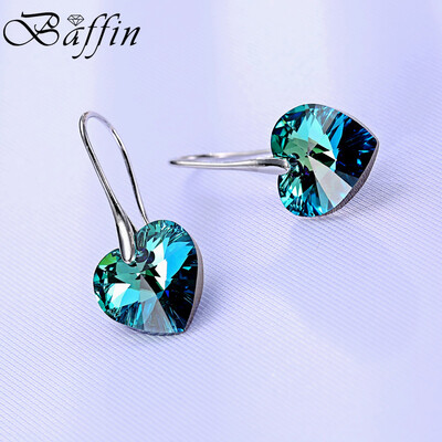 

BAFFIN Crystal heart pendant eardrop earrings Made with SWAROVSKI ELEMENTS for 2017 Women Gift