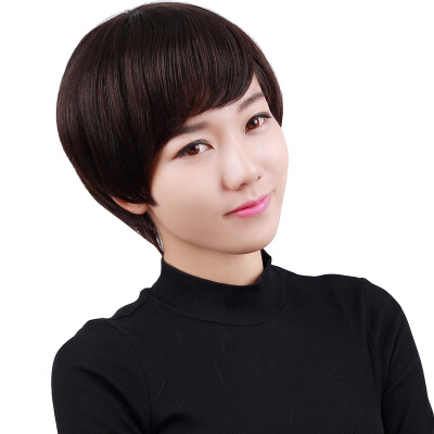 

Brazilian Wigs Human Hair Half Hand Tied Bob Short Straight Monoflament Wigs For Women D3