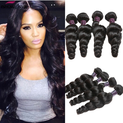 

Unprocessed Virgin 8A Малайзийские волосы Малазийская свободная волна 4 Связки Loose Curly Virgin Hair 100% Virgin Human Hair Weave Loose Wa
