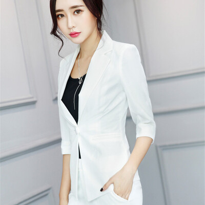 

Ladies Candy Color Blazers 2017 New Fashion Single Button Blazer Women Suit Jacket Blaser Female Plus Size Blazer Femme