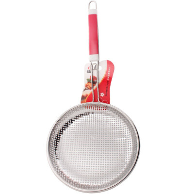 

Jingdong Supermarket fine up to 20cm stainless steel red handle pile spoon punching hole 9590
