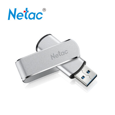 

Netac U388 16GB USB30 U disk silver high speed rotating metal car U disk flash drive