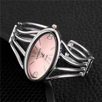 

2017 Popular Casual Luxury Brand Women Bracelet Quartz Watch Unisex Ladies Dress Wristwatch Hot Sell Luxury Silver Bangle