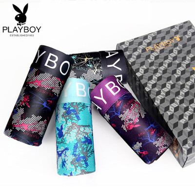 

Jingdong Supermarket Playboy 5370-4 Mens Underwear Ice Mesh Eye Summer 4 Gift Box Boxer Briefs Mens Boxer Shorts Dark Multicolor