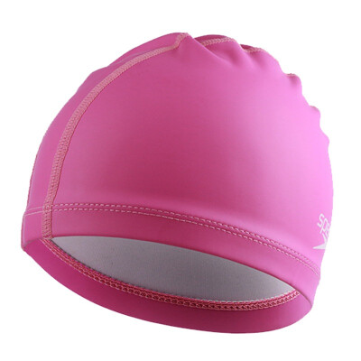 

Speed ​​ratio Tao speedo swimming cap PU material soft&comfortable not long long hair waterproof swimming cap men&women fashion deep pink 11400735