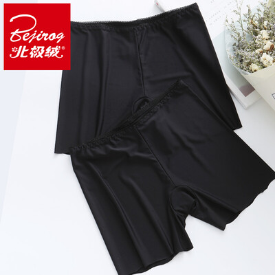 

Arctic velvet underwear female ice silk safety pants womens underwear no trace thin section waist womens leggings 2 loaded M code 160\85 black M