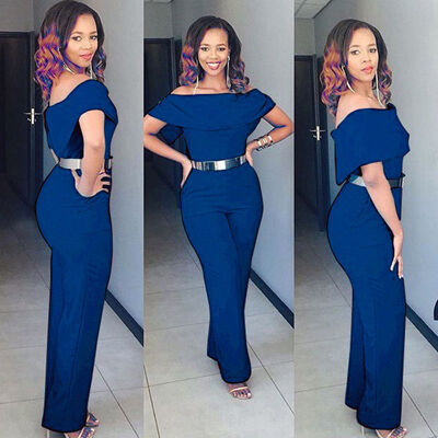 

CANISWomen Ladies Clubwear Summer Playsuit Bodycon Party Jumpsuit Romper Trousers