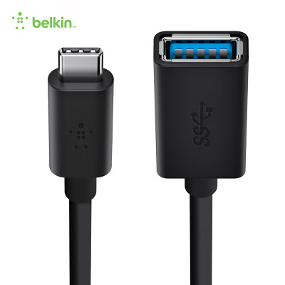 

Belkin belkin 10Gbs / s high-speed data transmission USB3.0, USB-C to USB-A charging / synchronous cable, 12 cm, black F2CU036btBLK