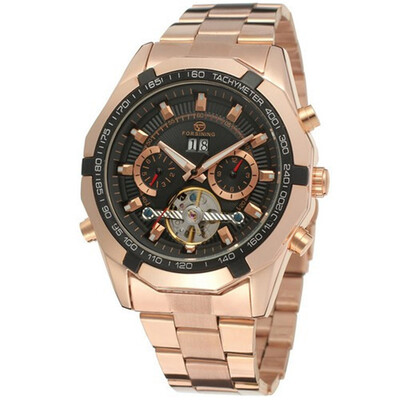 

Forsining Mens Gold Watches Automatic Watch Men Luxury Stainless Steel Mechanical Watch