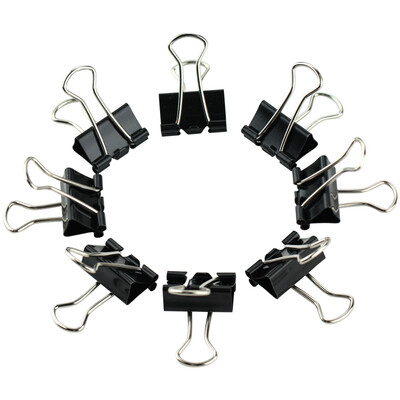 

KINARY OS1035 black long tail clip folder 5 # 19mm 40 / tube