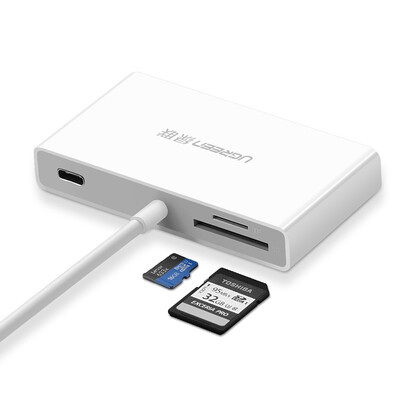 

Green Alliance Type-C Converter Apple MacBook Dock Adapter Adapter Data Cable with PD Charging SD TF Card Reader USB-C31 Hub HUB Splitter 30740