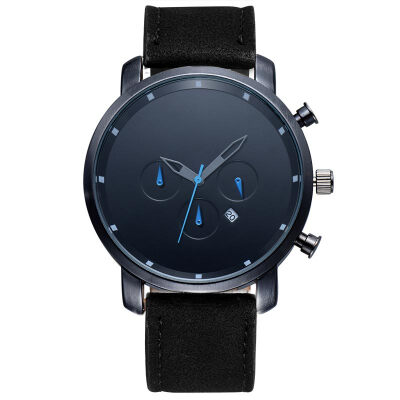 

BAOSAILI Simple Fashion Watches Unisex Men Wristwatch Leather Strap Quartz Watch Sport Calendar Clock