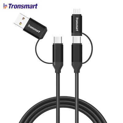 

Tronsmart C4N1 4-in-1 Type-C Cable Built-in Micro USB & USB 2.0 Adaptors for Samsung Galaxy, Google Pixel/Pixel