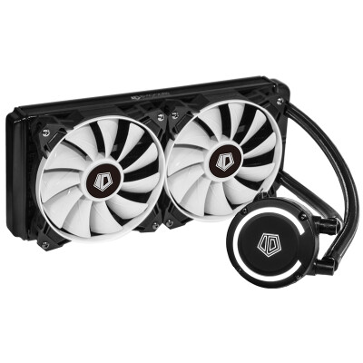 

ID-COOLING Frostflow + 240 Overseas version of the white light-effect all-in-one water-cooled CPU cooler 240 rows of full platform buckle with AM4