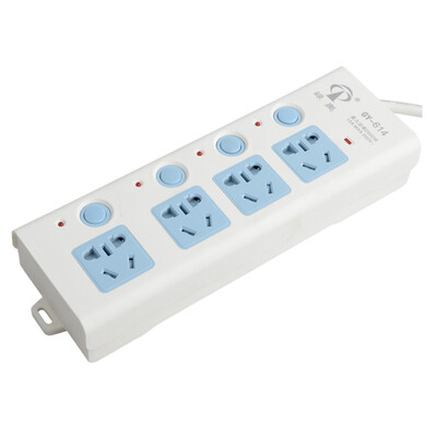 

Lvao LVAO GY-614 The new national standard socket power converter socket platoon row plug tow line patch panel patch panel 4 sub-control length of 28 meters