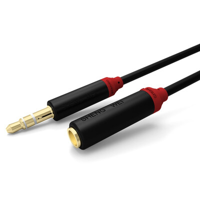 

(Shengwei) AC-2030C 3.5mm stereo audio extension line male to female headphone extension cord 3 m gem red mobile phone car AUX cable