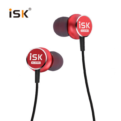 

iSK SEM5C in-ear monitor earbuds anchor recording network karaoke dedicated headphones dazzling red