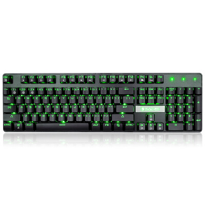 

Sades (Sades) Feng Ying monochrome backlit metal game mechanical keyboard black green green axis