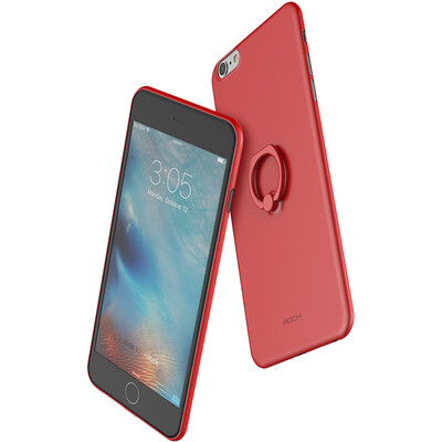 

Locke ROCK iphone6 ​​ 6s mobile phone case protector ring holder ultra-light PP shell Apple 6 6s micro-sand light thin red