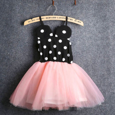 

Summer Toddler Baby Girls Kids Dress Pink Princess Lace Dresses Party Dress 0-5Y