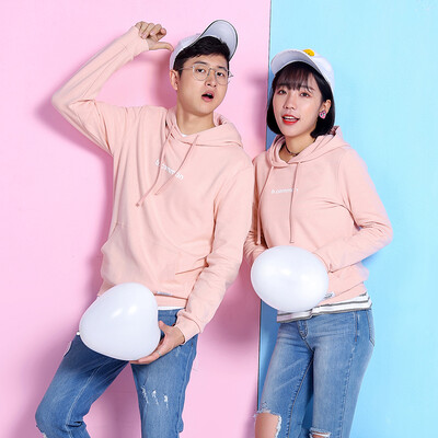 

Intercrew sweater female 2018 autumn new Korean female letters from the drums printed hooded casual sweater female ICR3TH31M pink 105XL