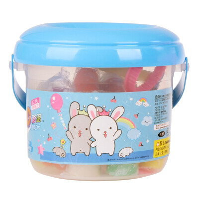 

ZHIGAO 12-color giant 3D color clay bucket Lightweight plasticine puzzle handmade toy set ZG-327